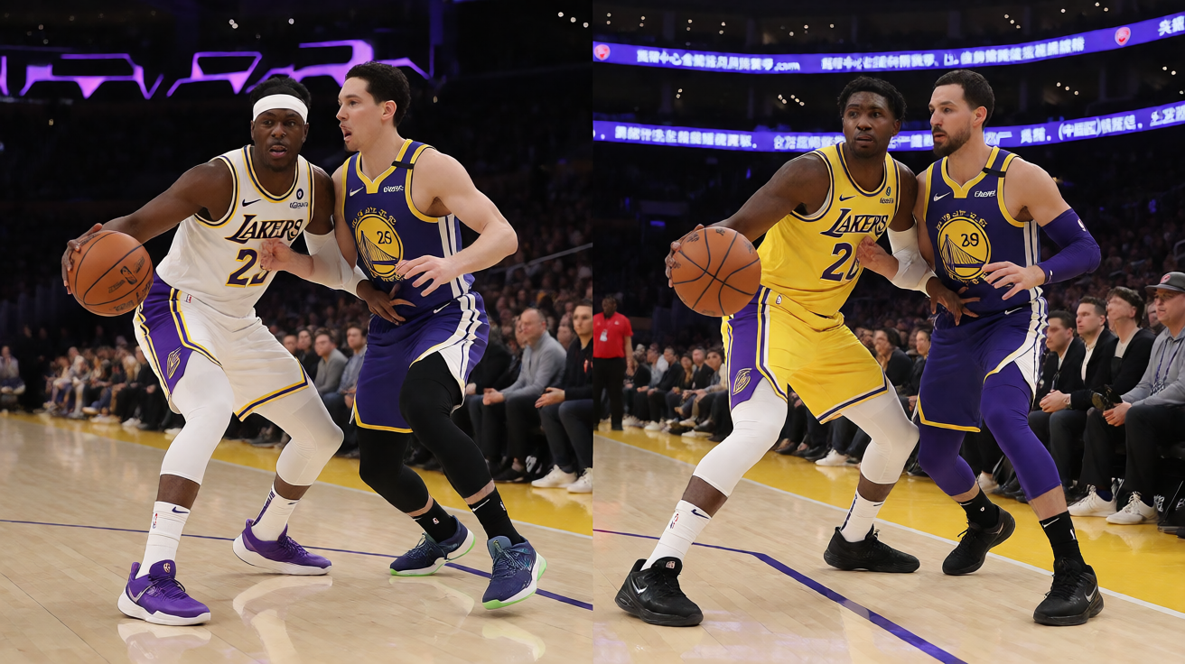 NBA篮球比赛现场球员对抗画面